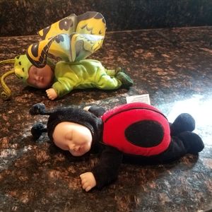 Anne Geddes babies lot butterfly ladybug dolls